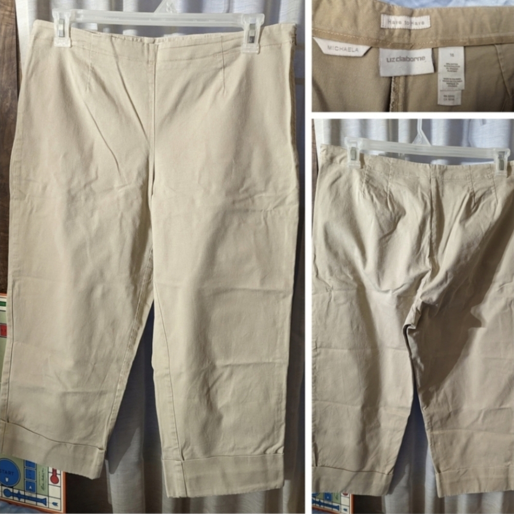 Liz Claiborne capris pants plus
